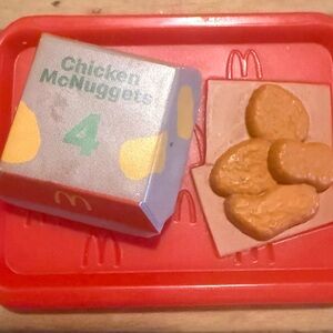 McDonald's Red Tray with Chicken McNuggets Toy Set